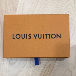 Louis Vuitton Signature Orange Box with Blue Ribbon